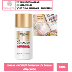 Loreal - KCN UV Defender UV Serum 50ml #Gạch Đỏ (Mẫu Mới Có Hộp)