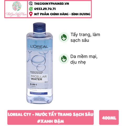 Loreal Cty - Nước Tẩy Trang Sạch Sâu 400ml