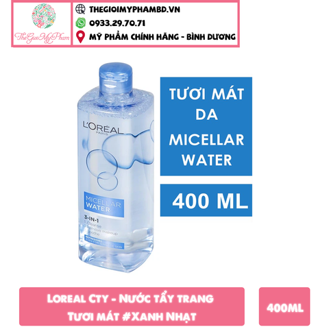 Loreal Cty - Nước tẩy trang Tươi mát 400ml