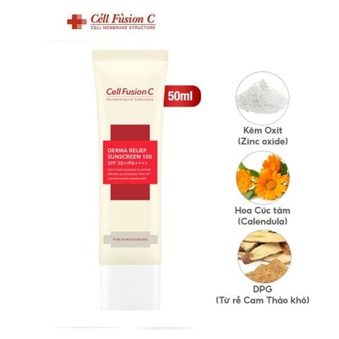 KCN Cell Fusion C Suncreen 100 SPF 50+ PA++++ 50ml (Vàng)