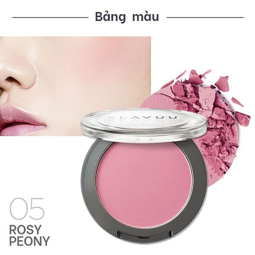Má Hồng Klavuu Urban Pearlsation #05 Rosy Peony