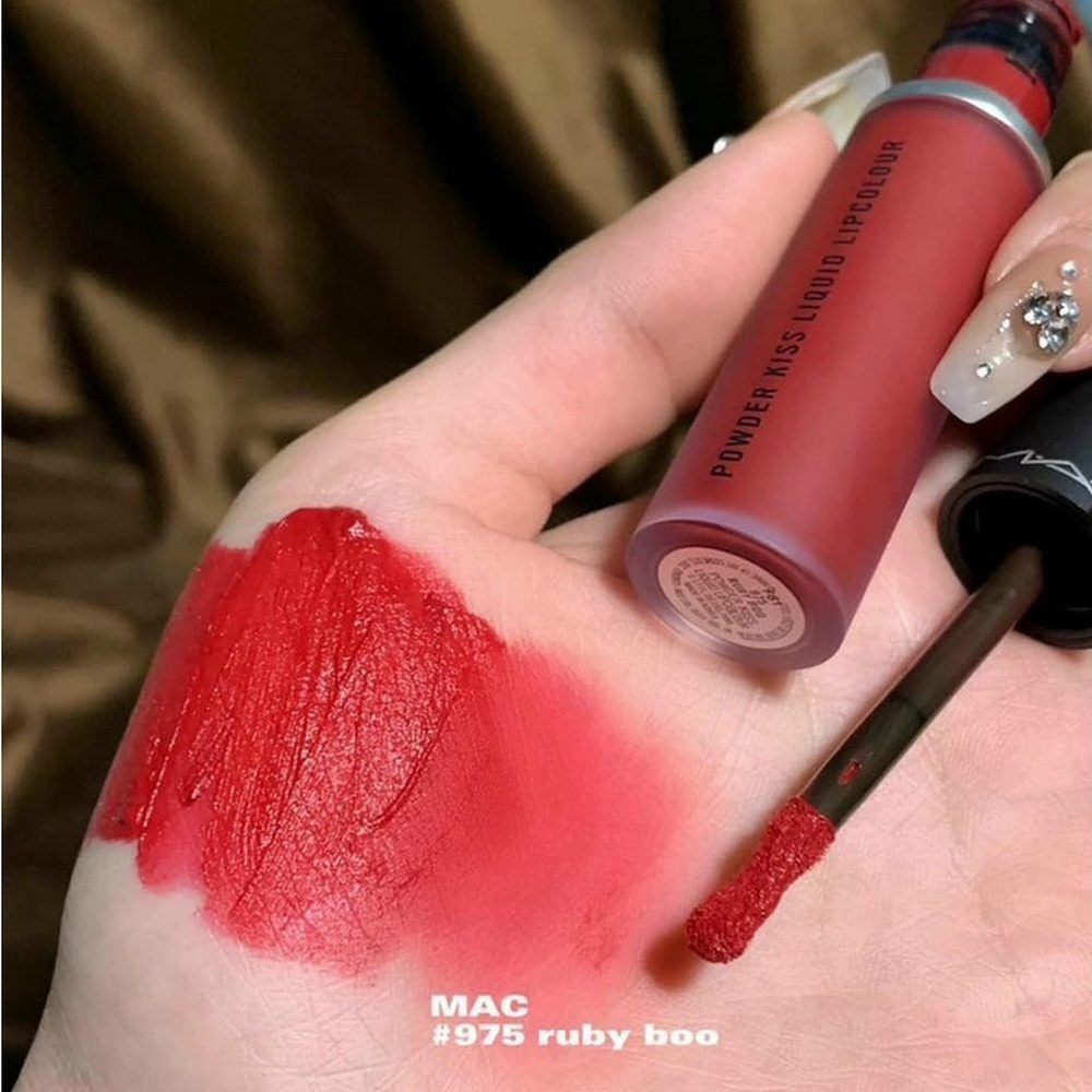MAC - Son Kem MAC Powder Kiss Lipcolour #975 (Ko Tđ)