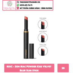 [KTD] Son Mac Powder Kiss Velvet Blur Slim #876 Nice Spice – Màu Đỏ Nâu