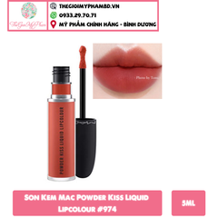 MAC - Son Kem MAC Powder Kiss Lipcolour #974 (Ko tđ)