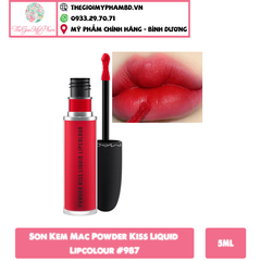 MAC - Son Kem MAC Powder Kiss Lipcolour #987 (Ko tđ)