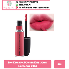 MAC - Son Kem MAC Powder Kiss Lipcolour #988 (Ko tđ)