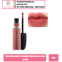 MAC - Son Kem MAC Powder Kiss Lipcolour #989 (Ko tđ)