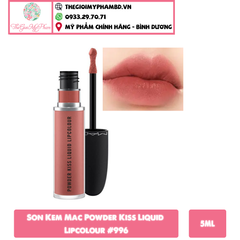 Son Kem Mac Powder Kiss Liquid Lipcolour 5ml #996 Date Maker