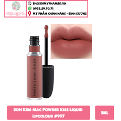 MAC - Son Kem MAC Powder Kiss Lipcolour #997 (Ko tđ)