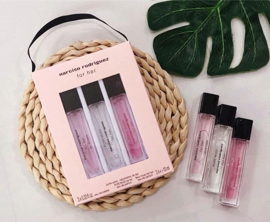 Narciso - Set 3 chai x 10ml/chai (Hộp hồng) Ko tđ