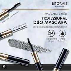 Mascara 2 Đầu BROWIT Professional Duo Mascara #Sexy Black