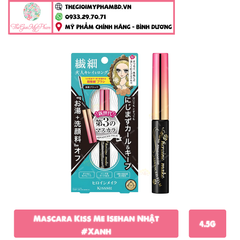 Mascara Kissme Màng Flim Làm Tơi & Dài Mi Màu Đen (Vỉ Xanh)