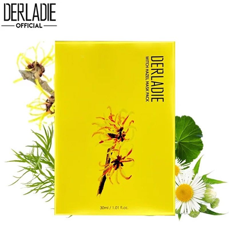 Derladie - Mặt Nạ Trị Mụn Giảm Sưng Viêm Derladie Witch Hazel Mask Pack