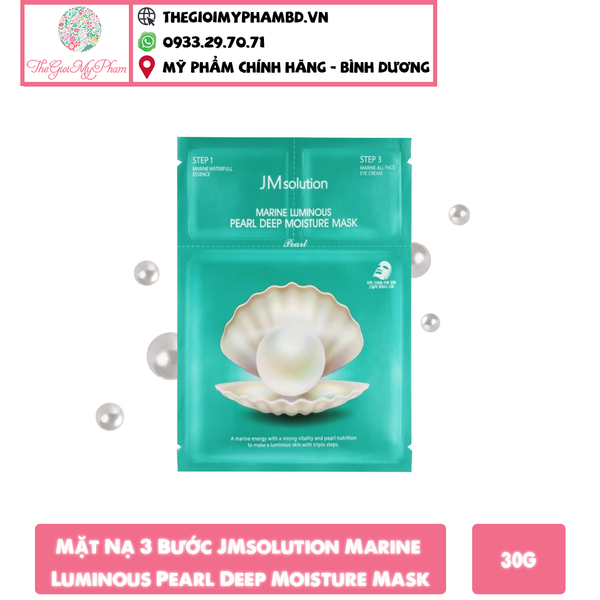 Mặt Nạ 3 Bước JMsolution Marine Luminous Pearl Deep Moisture Mask 30ml