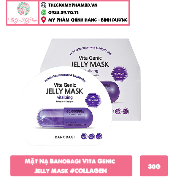 Mặt Nạ Banobagi Premium Collagen (Tím)