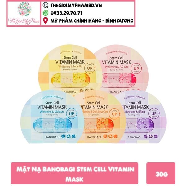 Mặt Nạ Banobagi Dưỡng Sáng Và Chăm Sóc Da Mụn 30g #Whitening & Stretching Patch