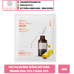Mặt Nạ Neogen Serum X3 Dưỡng Trắng Mờ Thâm Neogen Real Vita C Mask 22%