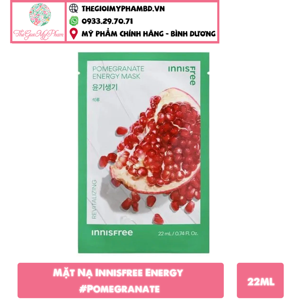 Mặt Nạ Innisfree Energy #Pomegranate