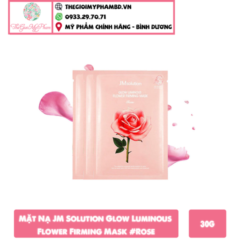 Mặt Nạ JM Solution Glow Luminous Flower Firming Mask 30ml #Rose