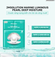 Mặt Nạ 3 Bước JMsolution Marine Luminous Pearl Deep Moisture Mask 30ml