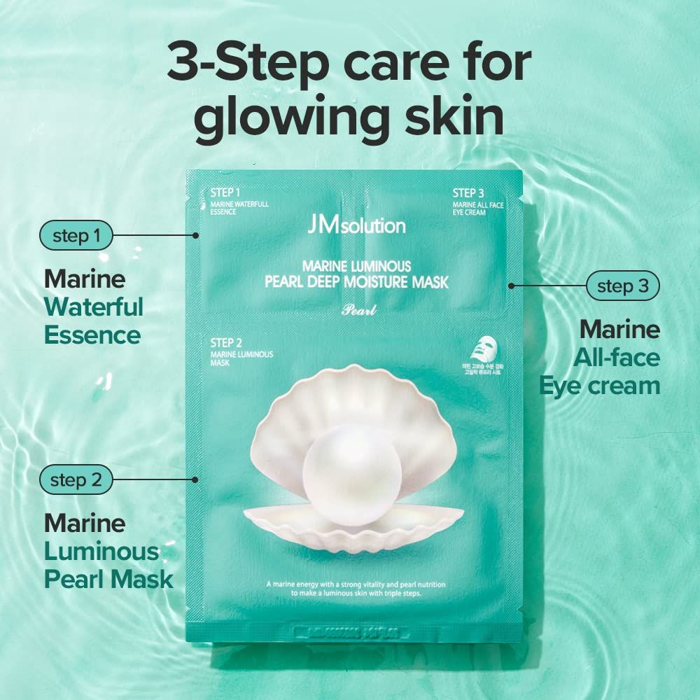 Mặt Nạ 3 Bước JMsolution Marine Luminous Pearl Deep Moisture Mask 30ml