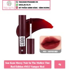 Son Kem Merzy Noir In The Mellow Tint #M13 (Bản Vỏ Đỏ)