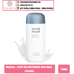 Missha - Kem Chống Nắng Water Proof Sun Milk 70ml (Xanh)