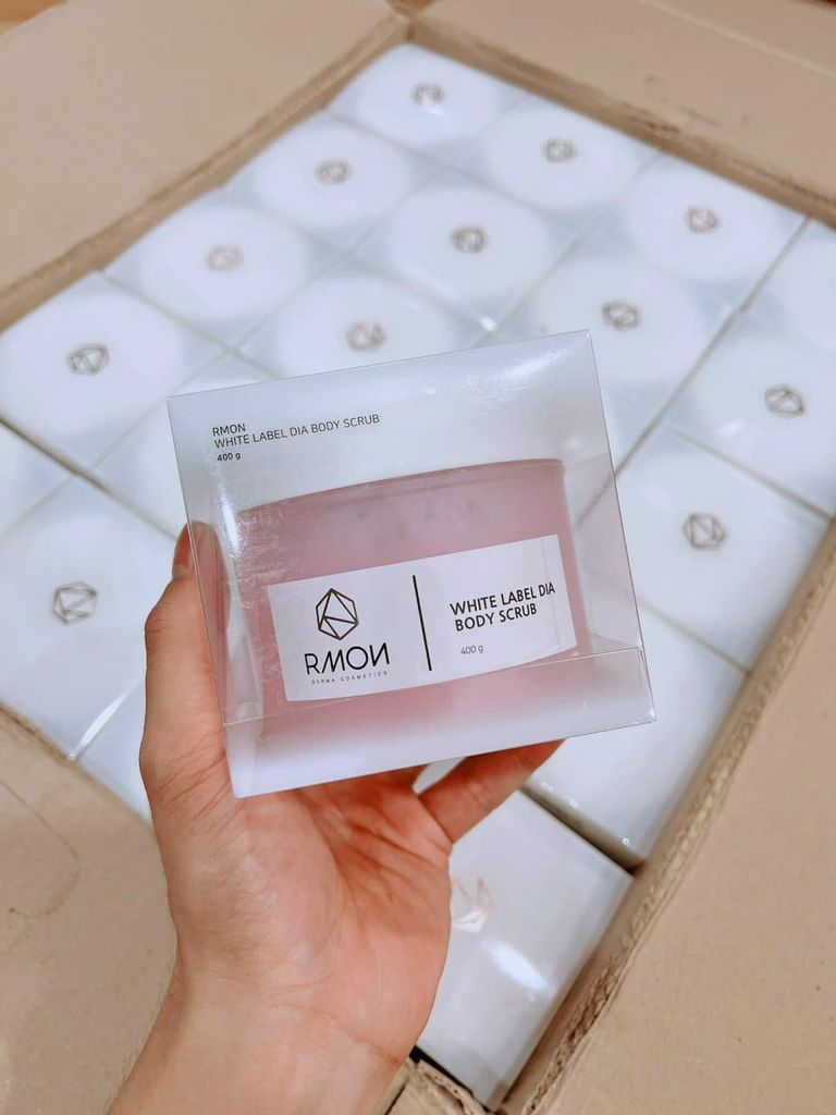 Rmon - Tẩy Da Chết Body Muối Hồng 200g (Tuýp)