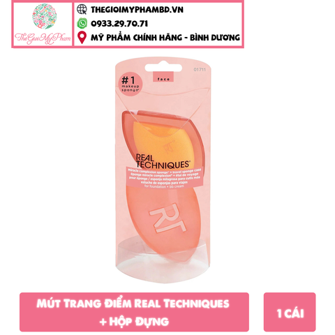 Mút Trang Điểm Real Techniques + Hộp Đựng