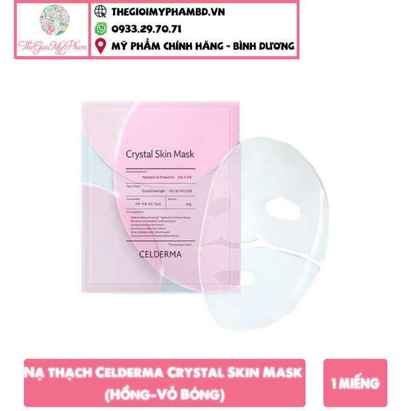 Nạ thạch Celderma Crystal Skin Mask (Hồng-Vỏ Bóng)