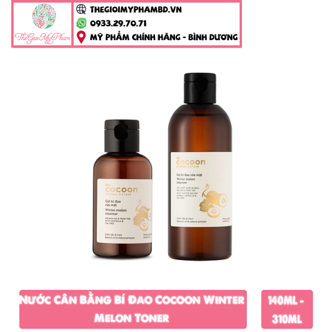 Nước Cân Bằng Bí Đao Cocoon Winter Melon Toner 140ml