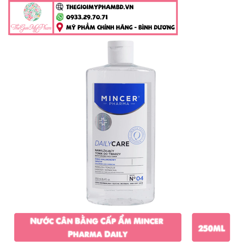 Nước Cân Bằng Mincer Pharma Daily Care Toner Hyaluronic Acid 250ml