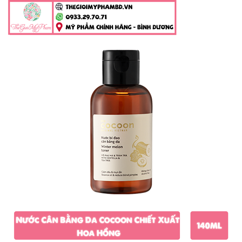 Cocoon - Nước Hoa Hồng Cocoon Rose Water Toner 140ml
