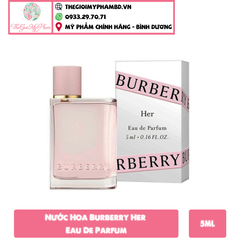 Burberry - Her EDP 5ml (Hồng)