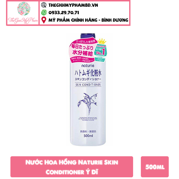 Nước Hoa Hồng Naturie Skin Conditioner Ý Dĩ 500ml