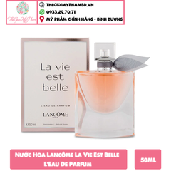 Lancome - La vie est belle L'Eau De Parfum 50ml (Ko Tđ)