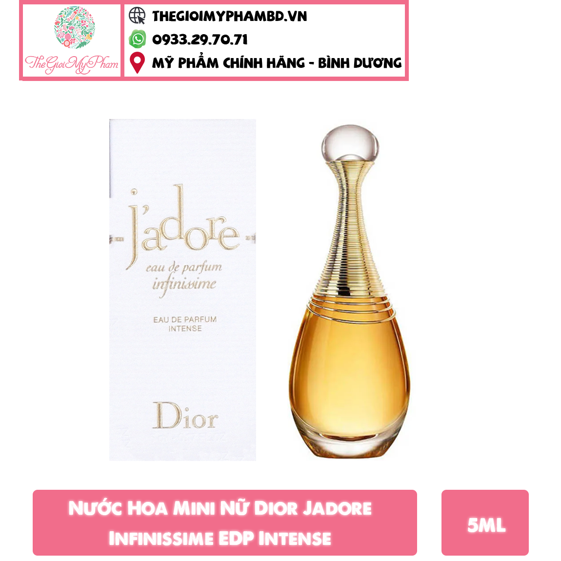 Nước Hoa Mini Nữ Dior J'adore Infinissime EDP 5ml