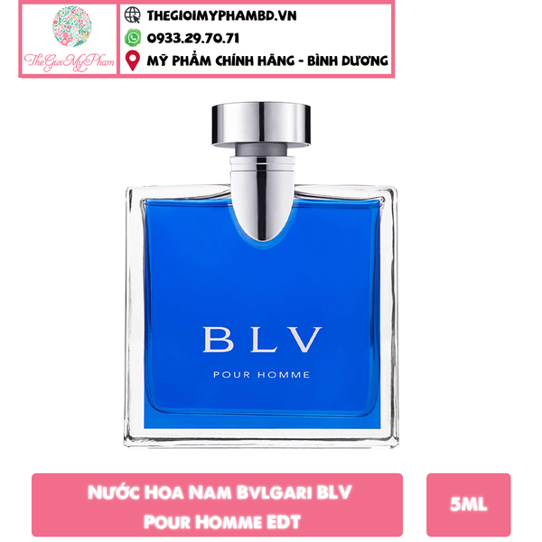 Nước Hoa Nam Bvlgari BLV Pour Homme EDT 5ml