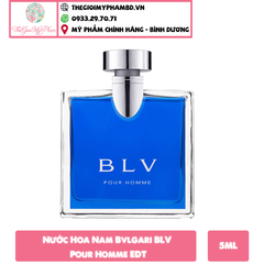 Nước Hoa Nam Bvlgari BLV Pour Homme EDT 5ml