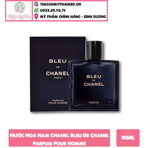 Chanel - Bleu Parfum Pour Homme 100ml (Mẫu mới chữ vàng) Ko Tđ