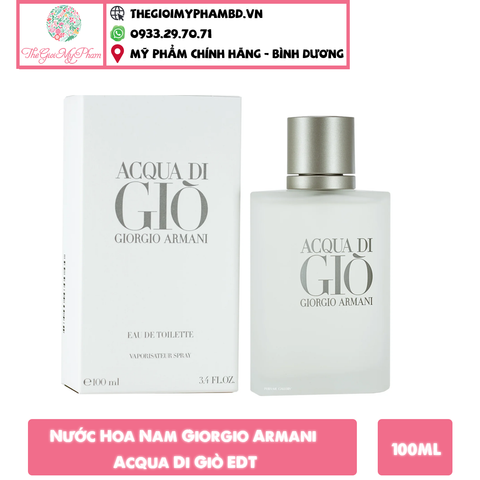 Giorgio Armani - Acqua Di Giò EDT 100ml #Trắng ( Ko Tđ )