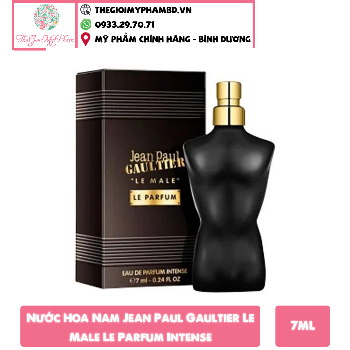 Jean Paul Gaultier Le Male EDP Intense 7ml
