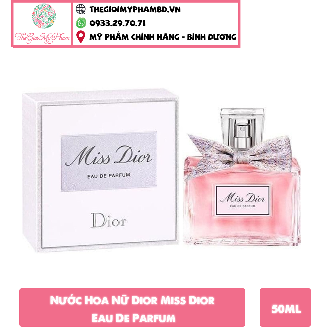 Nước Hoa Nữ Dior Miss Dior EDP 50ml (Ko Tđ)