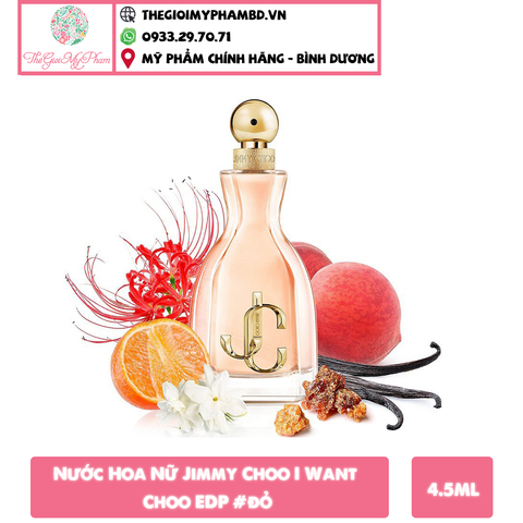 Nước Hoa Mini Nữ Jimmy Choo I Want Choo EDP 4.5ml (Đỏ)