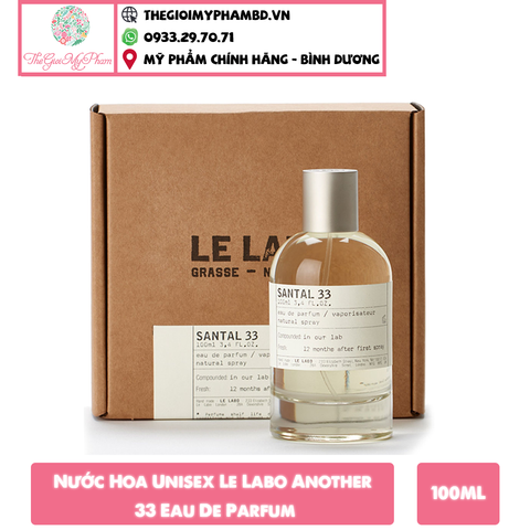 Nước Hoa Unisex Le Labo Santal 33 EDP 100ml