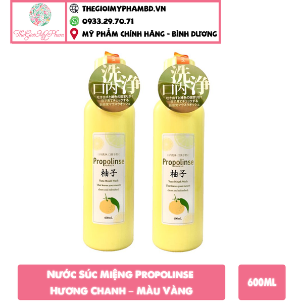 Nước Súc Miệng Propolinse 600ml #Chanh