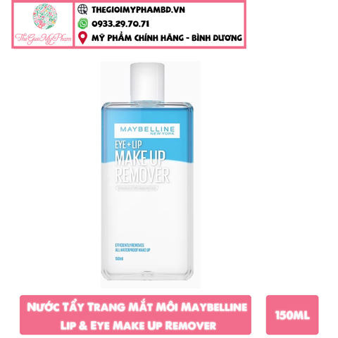 Nước Tẩy Trang Mắt Môi Maybelline 150ml