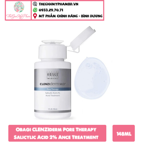 Obagi - Dung Dịch Đặc Trị Mụn Obagi CLENZIderm Pore Therapy Salicylic Acid 2% Ance Treatment (148ml)