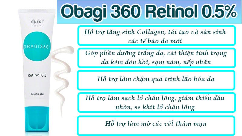 Kem Dưỡng Obagi - Retinol 0.5 Cream 28g (Ko tđ)