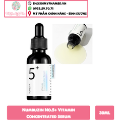 Tinh Chất Dưỡng Sáng Da, Giảm Thâm Nám Numbuzin No.5+ Vitamin Concentrated Serum 30ml